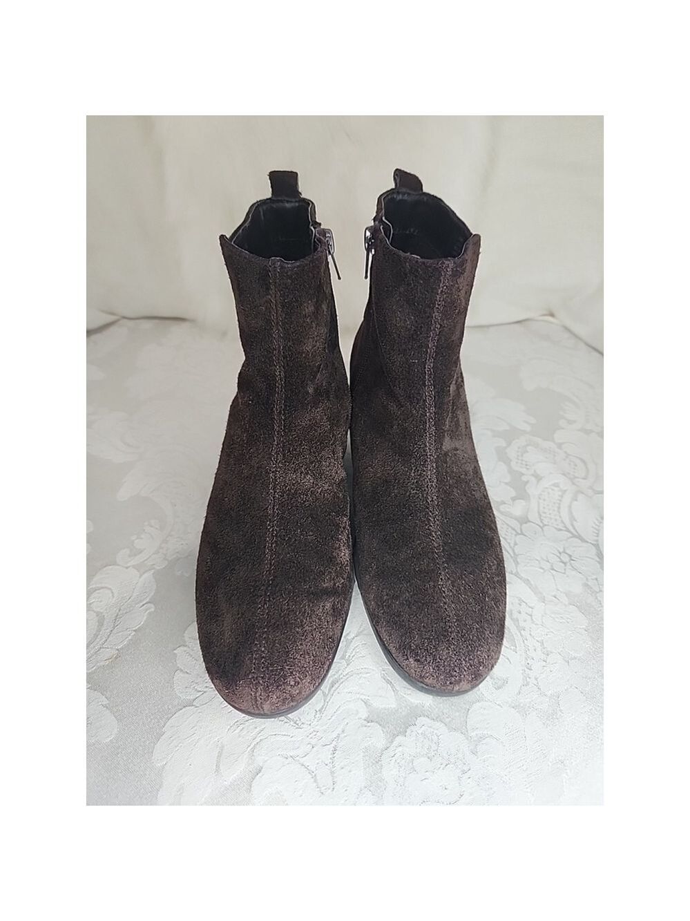 Aerosoles Entourage Suede Wedge Boots,brown, Sz8.5,EUC - Picture 2 of 11